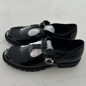 GAP Shiny Black Kids Dress Shoes